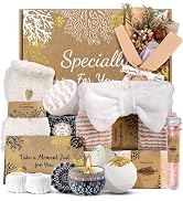Coralogo Natural Spa Gift Baskets - Natural Pampering Spa Set, Self-Care Get Well Soon Basket,Tha...