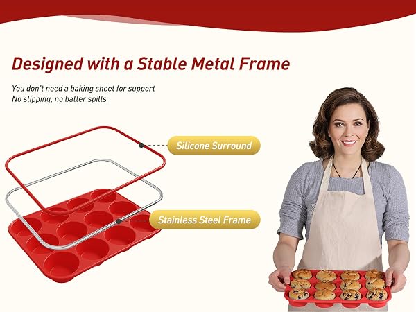 SILICONE MUFFIN PANS