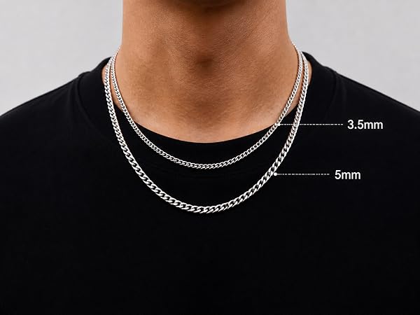 mens stainless steel cuban chain