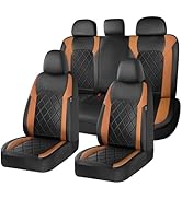 Coverado Car Seat Covers, Seat Covers Full Set, 5 Seats Automotive Seat Cover, Mesh Breathable Se...