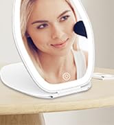 Travel Makeup Mirror with Light