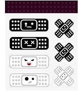 Yourkar Car Bandage Decal, Funny Cute Auto Cartoon Bandage Stickers with 2 Shapes, Waterproof Dec...