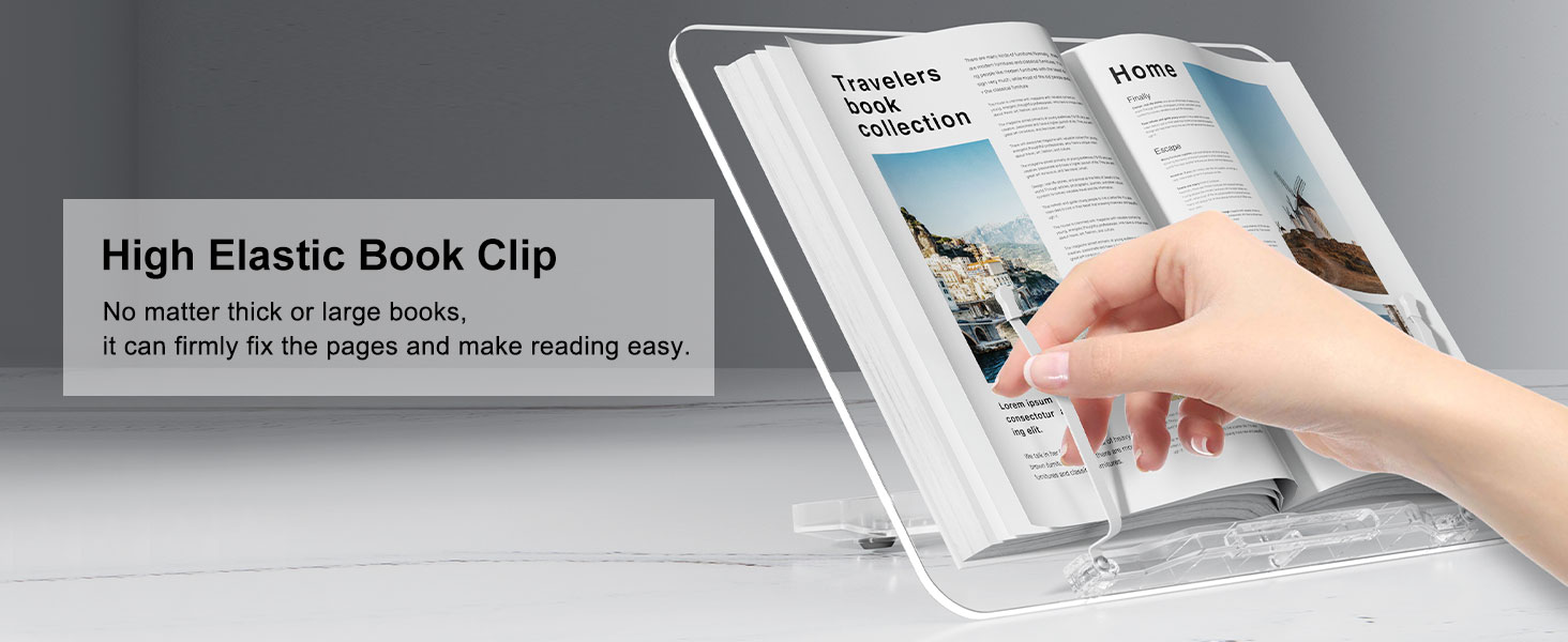 textbook stand holder