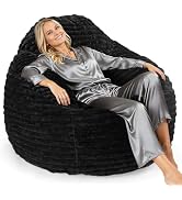 DUMOS Bean Bag Chairs, Bean Bags for Teens, Large Beanbag Chair with Memory Foam Filled and Soft ...