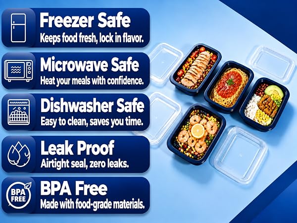 food containers with lids airtight