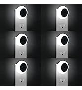 KINUR 6 Pack Night Light, LED Night Lights Plug into Wall with Dusk to Dawn sensors, Plug in Nigh...