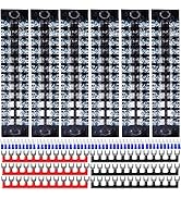 Terminal Blocks 12 Position 62PCS Set, Screw Terminal Block with Cover Connector, Bus Bar Termina...
