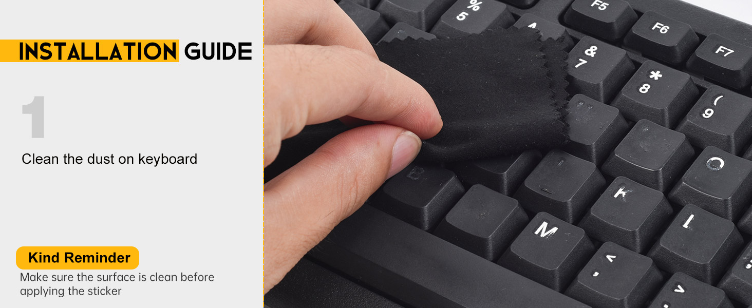 computer keyboard stickers