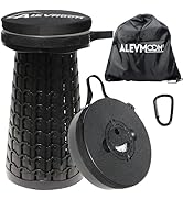 Upgraded Collapsible Stool with Cushion, 800Lbs Max Weight, Portable Folding Height Adjustable Li...