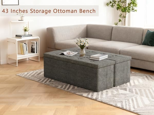 storage ottoman bench