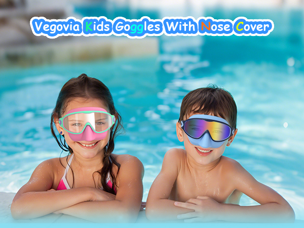 swimming goggles with nose cover