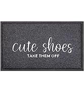 AOAOPQ Welcome Mat Indoor Front Door Mats Outdoor for Home Entrance Durable PVC Material with Non...