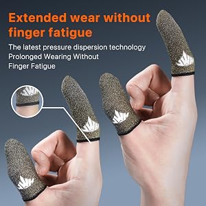 JWH gaming finger sleeves pressure dispersion technology Extended wear without finger fatigue