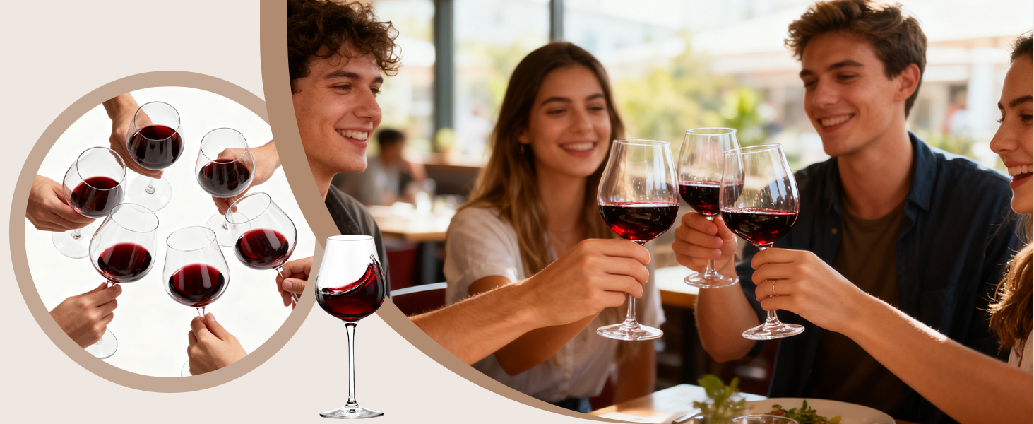 red wine glasses set of 6