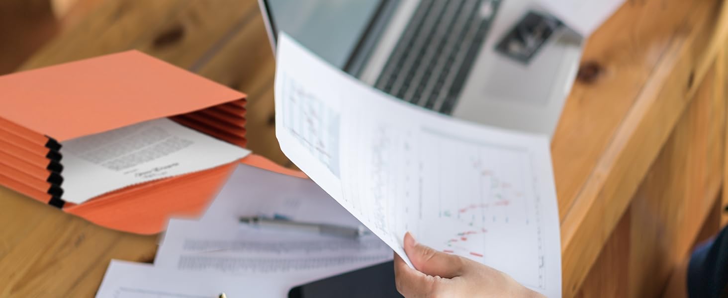 Expanding File Folder with Flap