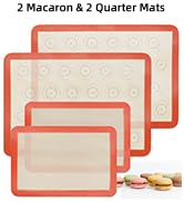 Macaron Silicone Baking Mats Set of 4