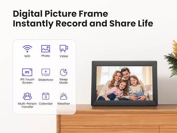 Digital picture frame wifi samrt Eletric photo frame Uhale 10.1 inch