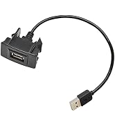 Anina USB Port Car Charger for Honda, Male to Female USB Power Socket Adapter, Panel Flush Mount ...