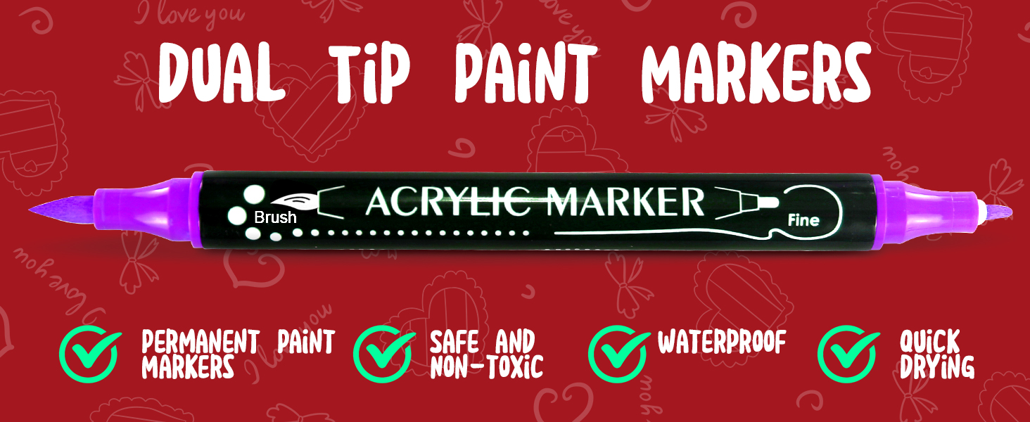 acrylic paint pens for rock painting