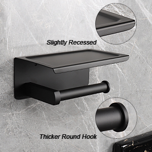 toilet paper holder with shelf