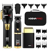 HIENA PRO Hair Clippers Zero Gapped Hair Trimmer Set & Foil Shaver for Men, Men Professional Cord...