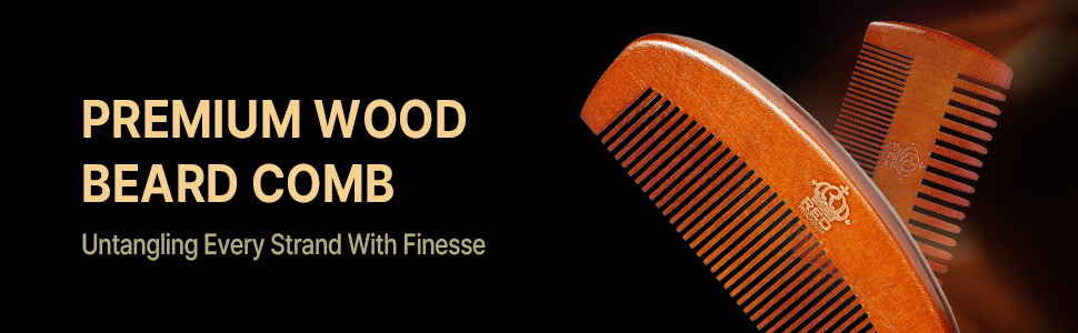 Premium Wood Beard Comb