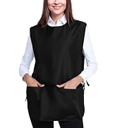 BOHARERS Smock Cobbler Apron for Women men-with Side Ties and 3 Pockets for Chef kitchen,Cleaning...