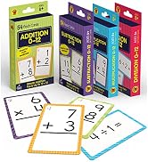 Carson Dellosa 4-Pack Math Flash Cards for Kids Ages 4-8, Addition and Subtraction Flash Cards an...