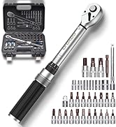 GOYOJO 32-Piece 1/4" Torque Wrench Set 1.5–17.7 ft-lbs/2–24 N.m, Chrome Vanadium Steel, Includes ...