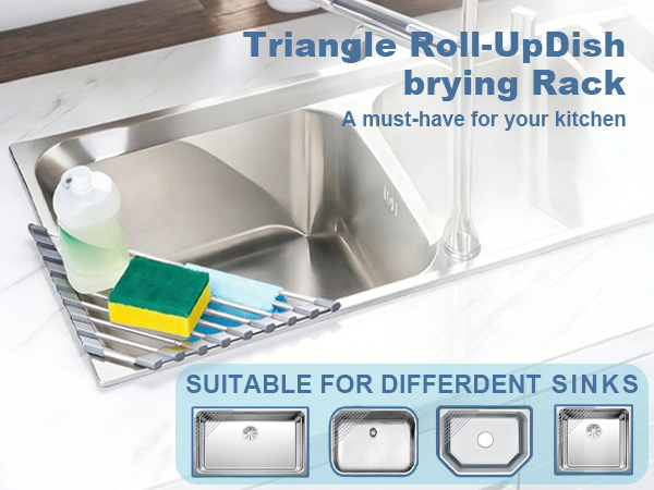 Triangle Roll-UpDish brying Rack