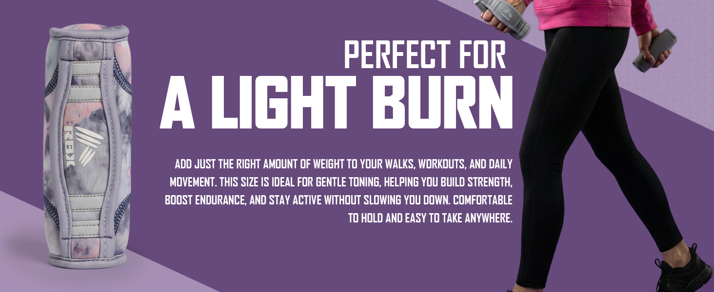 Compact walking weights designed for easy grip and versatile workouts