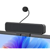 INGA Computer Speakers with Detachable Mic, Plug and Play Desktop Speakers, One-Touch Mute Microp...