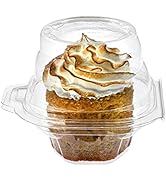 Clear Individual Cupcake Containers / Stackable Cupcake Boxes / Cupcake Holder With Lid / Airtigh...