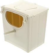 Mikikit Bird Breeding Box Plastic Bird Nest Birds Supplies Parrot Breeding Nest Cockatiel Breedin...