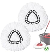 Spin Mop Replacement Heads, Mop Replace Head Easywring 1-Tank System, Mop Head Replacement for Ha...