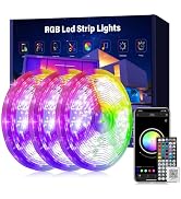 GANZQH Led Lights for Bedroom 300ft RGB Led Strip Lights Music Sync Color Changing ,DIY Led Light...