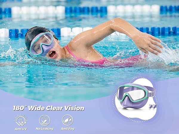 DK06 kids goggles with nose cover