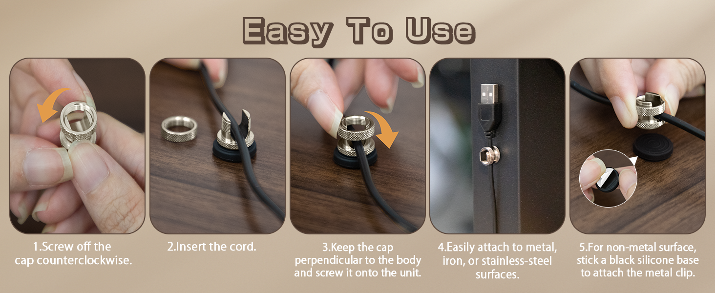 magnetic cable holder