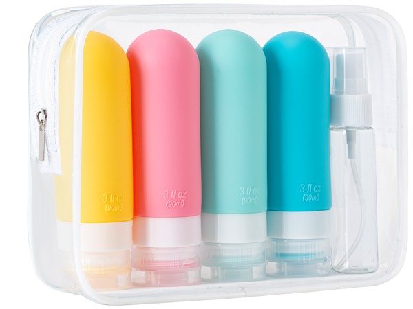 Travel Bottles for Toiletries,Tsa Approved 3oz Portable Travel Bottles,BPAFree Leak Proof Squeezable