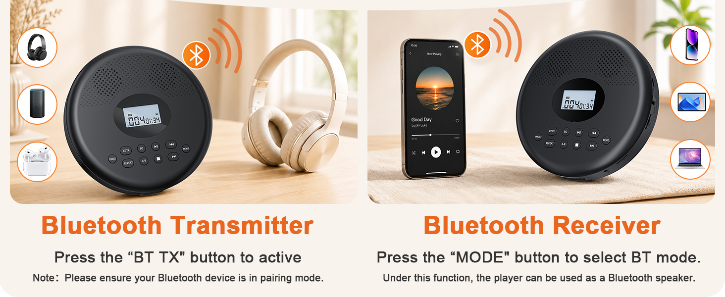 Bluetooth cd player