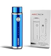 ARECTECH Electric Razor Mini Razor Pocket Razor for Men USB Rechargeable LED Battery Display Best...