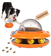 JoyBruko Interactive Dog Ball Track Toys Automatic Treat Puzzle | Food Dispensing with Remote Con...