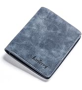 JEKAVA RFID Blocking Wallets for Men Slim Bifold Leather Wallet with ID Windows, Vintage Front Po...