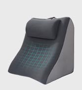Vekkia 21” Extra-Wide Back Pillow with Adjustable Headrest – 2 in 1 Ergonomic Dual-Layer Wedge Ba...