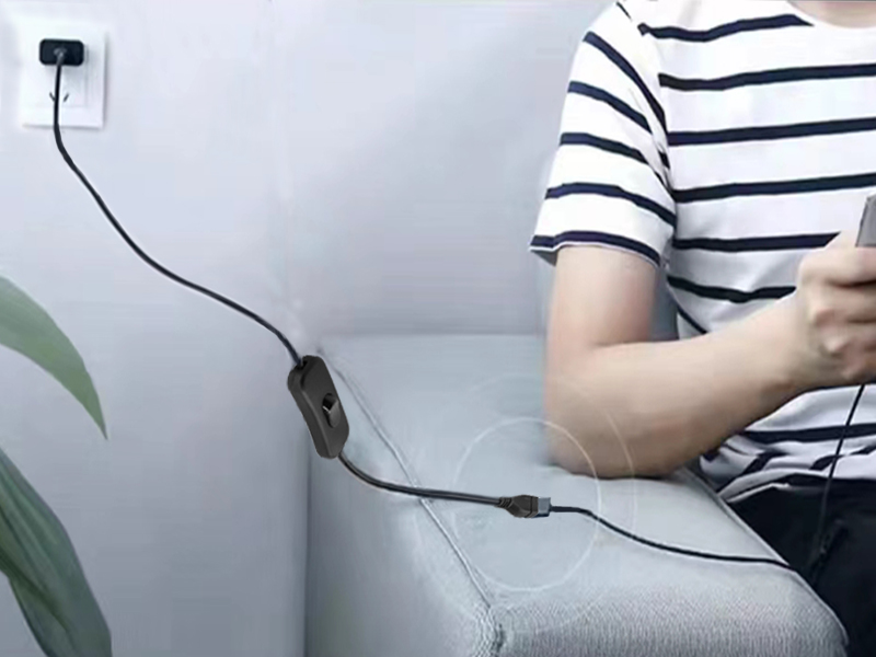 usb power switch charger cable usb male to female power switch extension charging cord