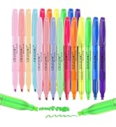 coruscant Assorted Colors Highlighters Set, 20 Pack, Chisel Tip Cute Bible Highlighters and Candy...