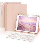 OPAKIT Keyboard Case for iPad 9th/8th/7th Generation, 7-Color Backlit Detachable Bluetooth Keyboa...