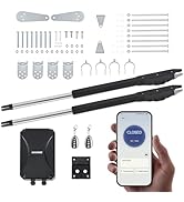 CO-Z Smart Automatic Gate Opener Kit, App Compatible Dual Swing Gate Opener for Doors up to 880lb...