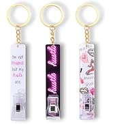 ANHBKAR 3PCS Credit Card Grabber for Long Nails Keychain, Card Puller Acrylic Material, Debit Car...