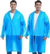 2PCS Rain Ponchos for Adults